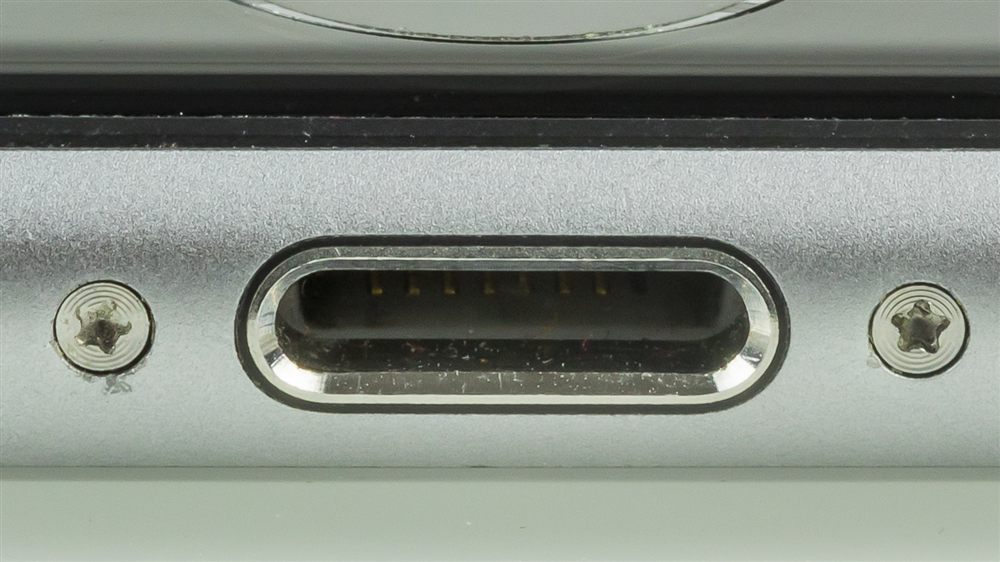 iPhone Lightning charging port during repair